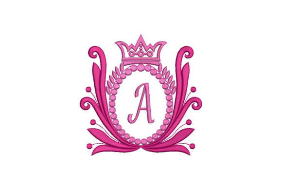 Review: Elegant Crown Embroidery Design Letter A for Holiday Gifts