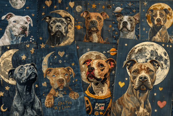 Review: Embroidery Pitbull Dog Journal Pages
