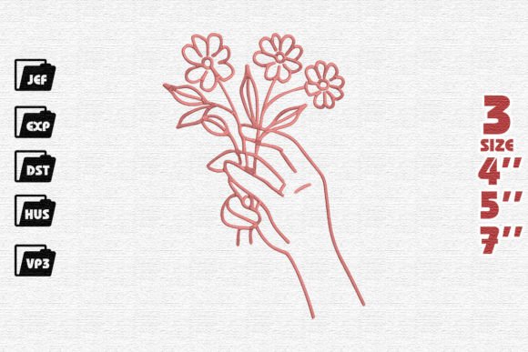 Review: Hand Holding Flowers Embroidery for Craft Fairs
