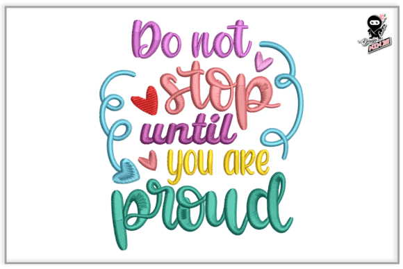 Review: Motivational Quote Embroidery Design for Gifts
