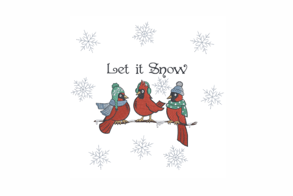Reviewing Christmas Cardinal Embroidery for Boutique Sweatshirts