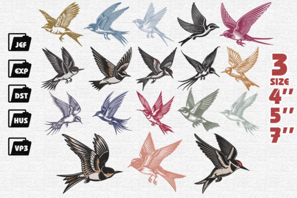 Reviewing Set of 18 Elegant Swallows for Etsy
