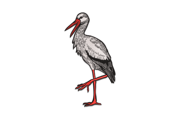 Stork Bird Applique: A Designer’s Review for Small Business Merch